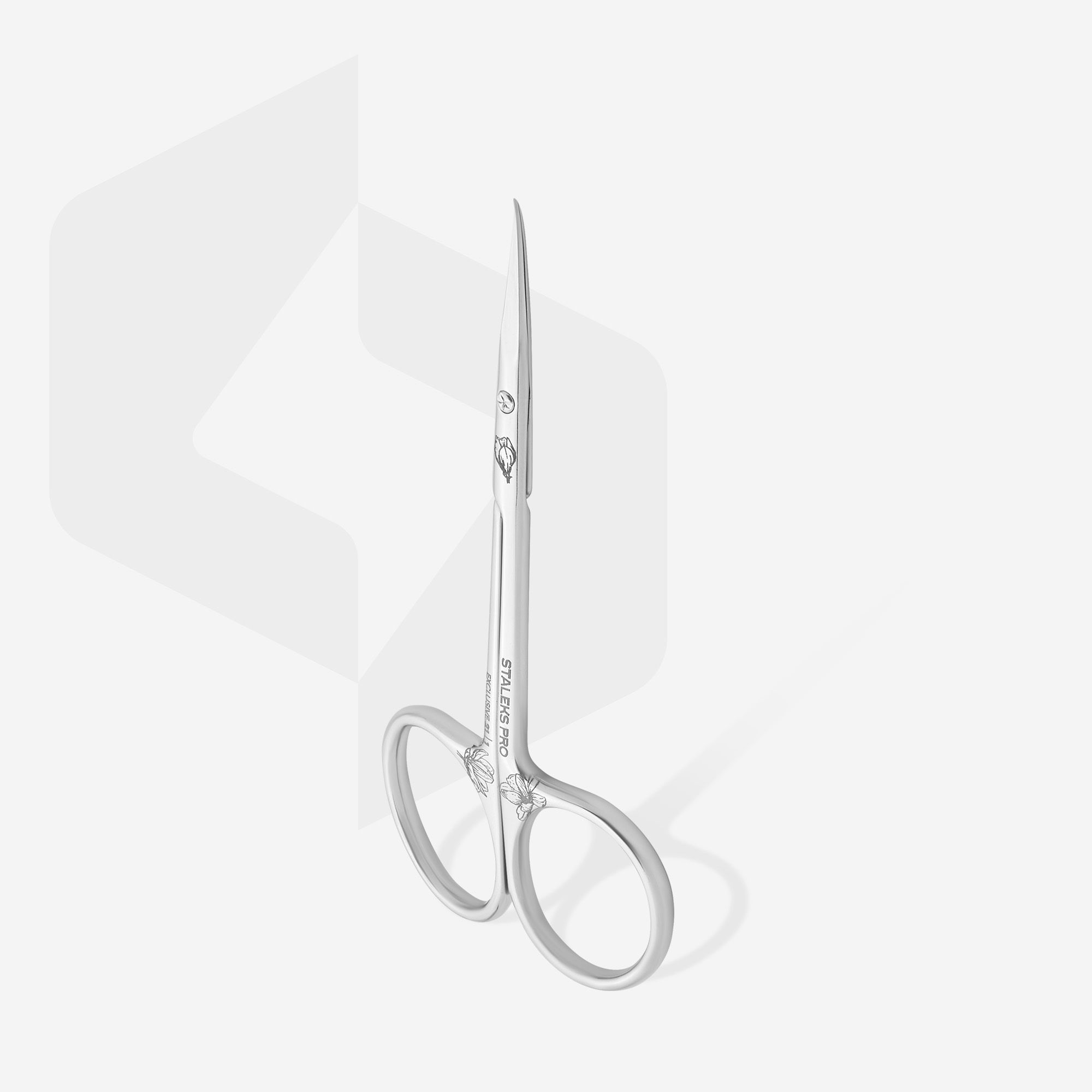 Tijeras staleks exclusive SX-21-1m punta curvada - Imagen 3