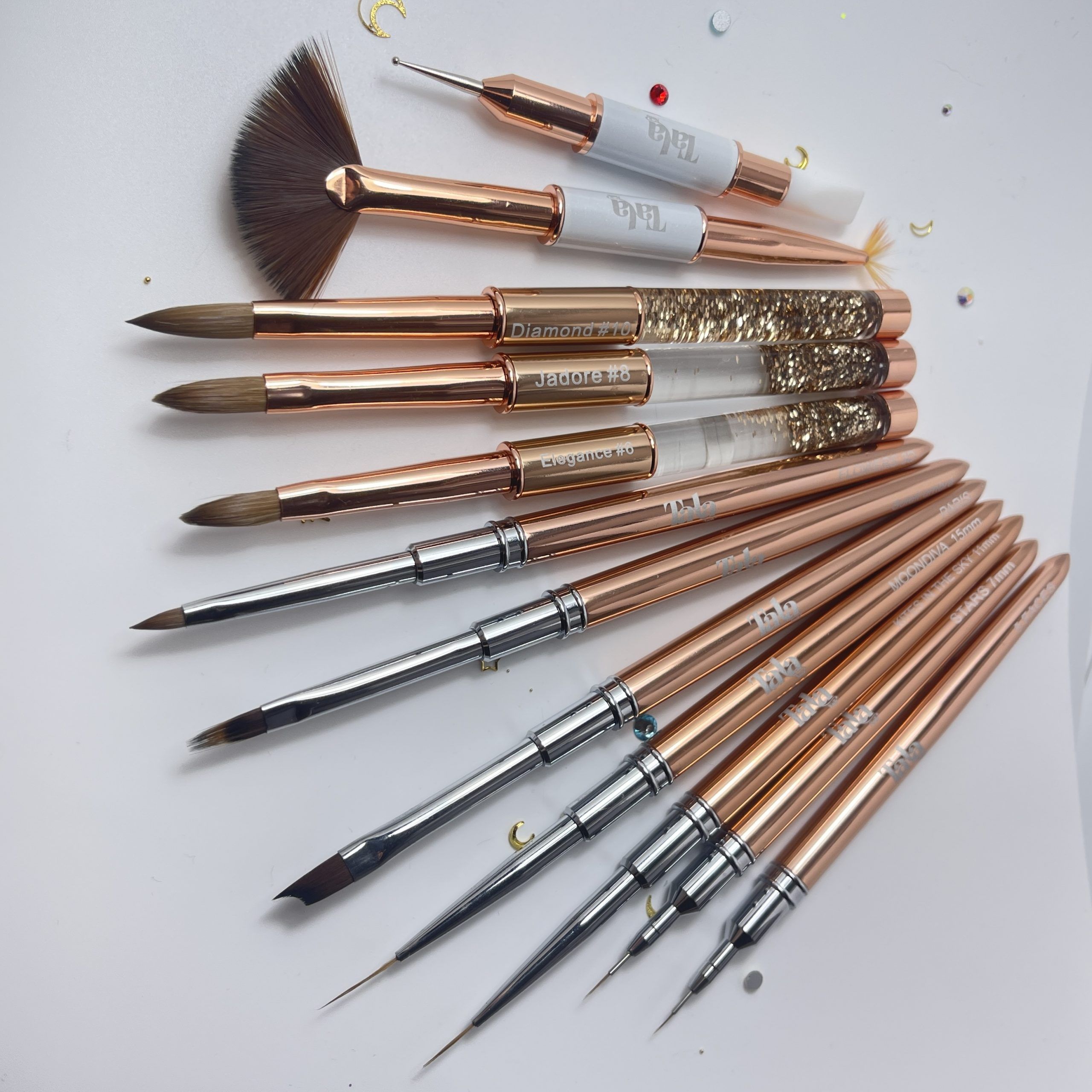 Kit 12 pinceles tala Nails