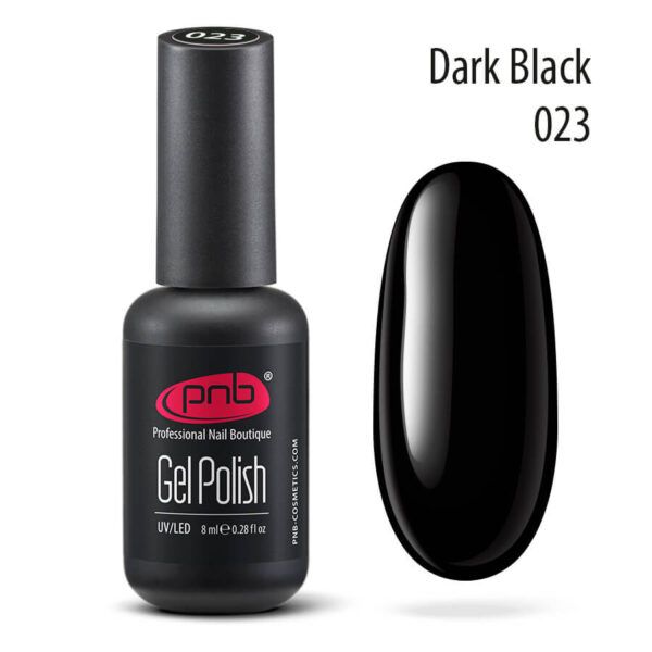 Gel nail polish PNB 8 ml Dark Black 023