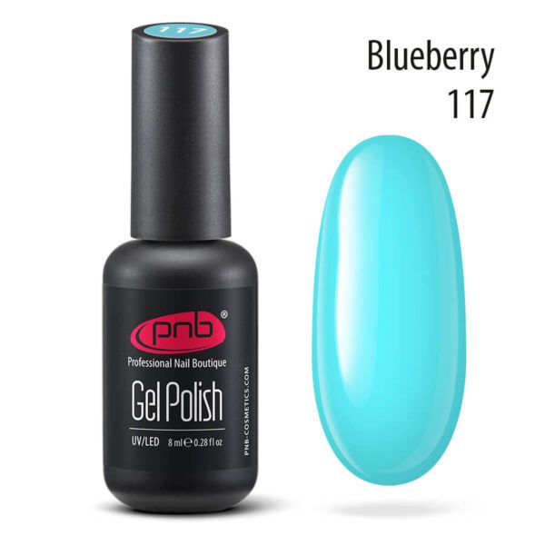Gel nail polish PNB 8 ml Blueberry 117