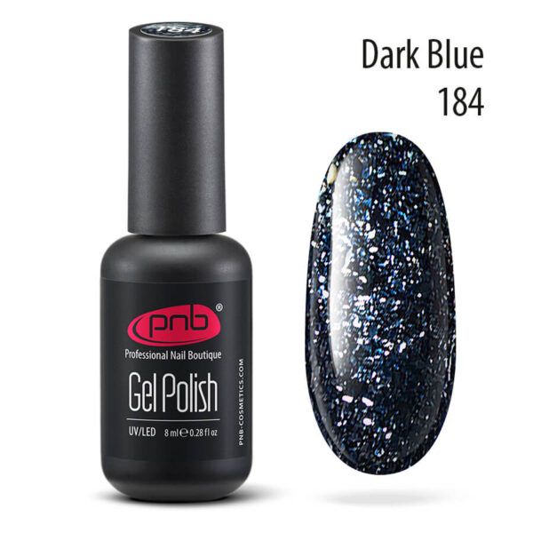 Gel nail polish PNB 8 ml Dark Blue184