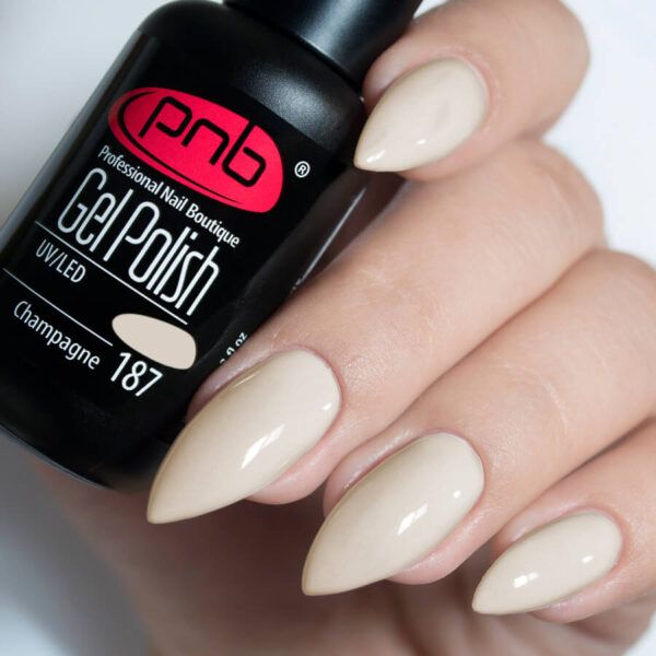 Gel nail polish PNB 8 ml Champagne187
