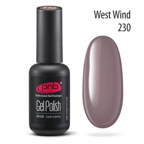 Gel nail polish PNB 8 ml West Wind 230 - Imagen 3