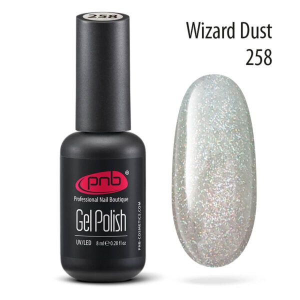 Gel nail polish PNB 8 ml Wizard Dust 258