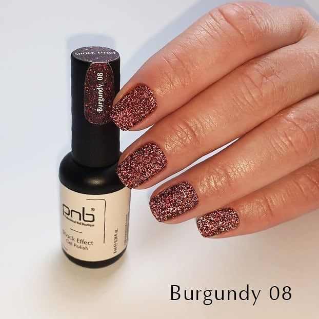 Gel Polish SHOCK EFFECT 08 Burgundy PNB 8 ml