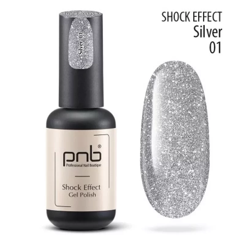 Gel Polish SHOCK EFFECT 01 Silver PNB 8 ml