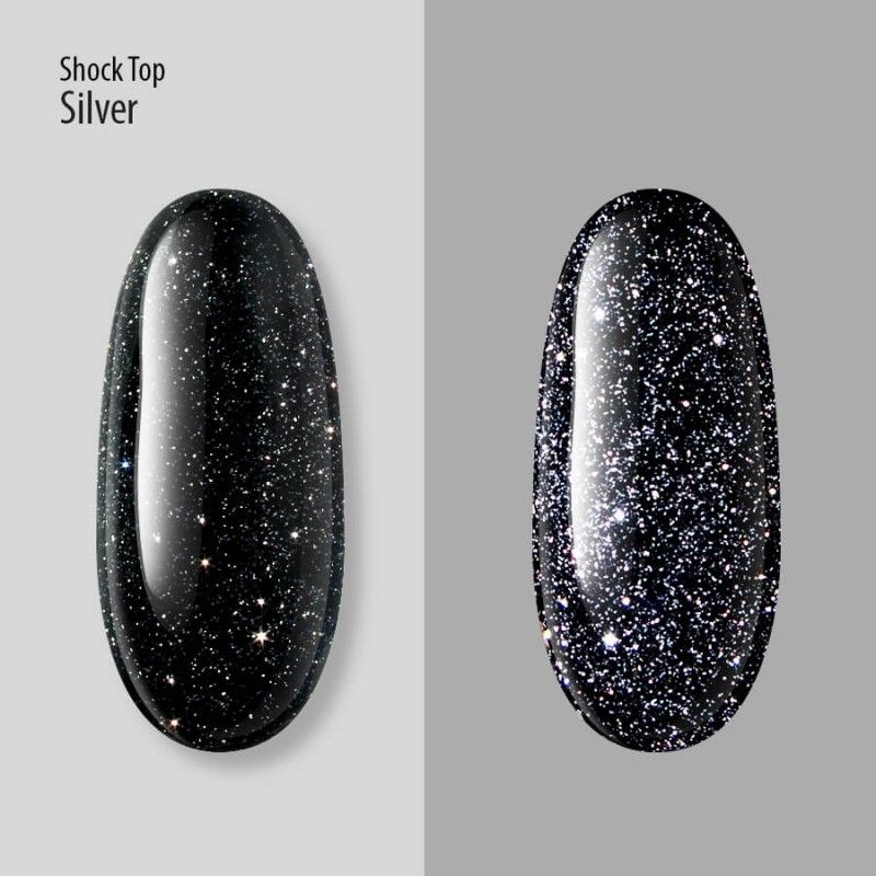 Shoсk Top PNB Silver No Wipe 8 ml - Imagen 4