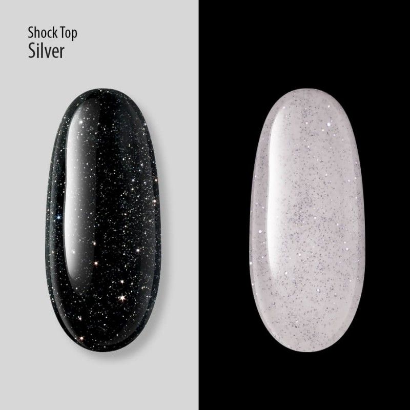 Shoсk Top PNB Silver No Wipe 8 ml - Imagen 3