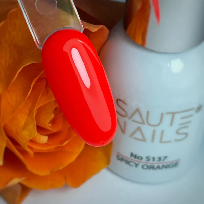 Esmalte semipermanente  HYBRID 8 ML-S137 SPICY ORANGE