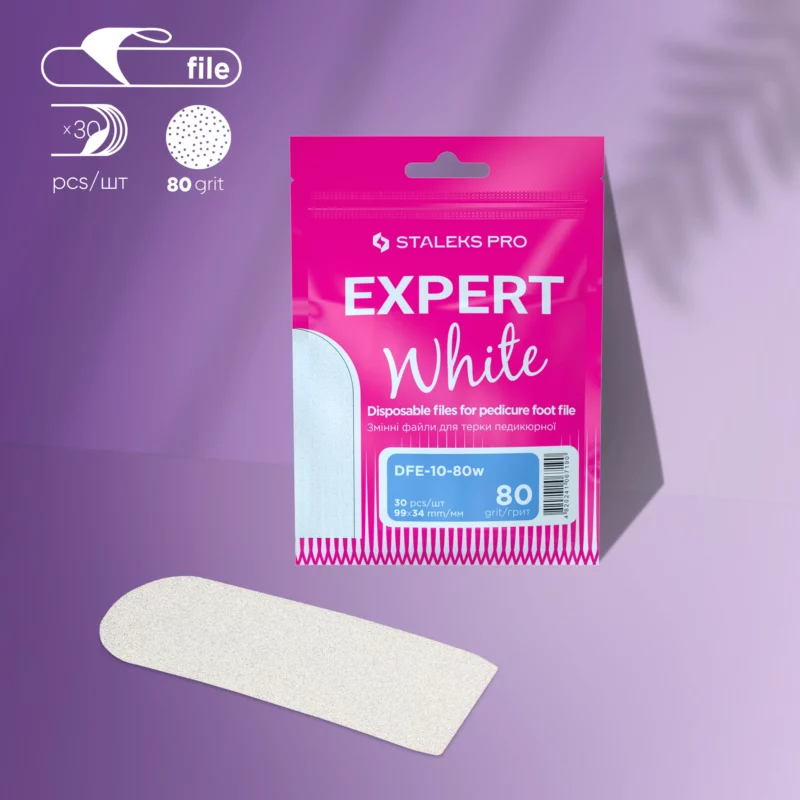 Recambio para base de pedicura EXPERT 10 blanca 80 grip