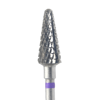 Fresa Kmiz lila conica punta redonda premium 0,60