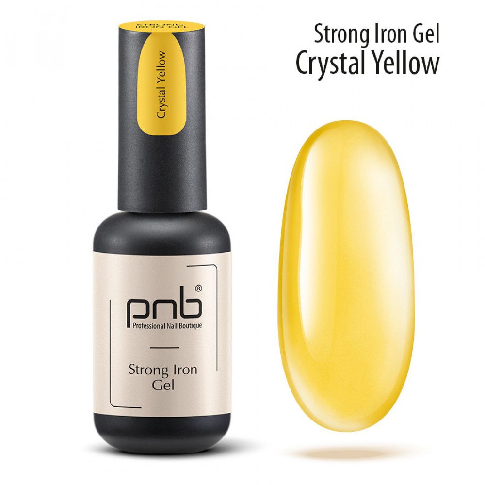 Gel Strong iron PNB Сrystal Yellow 8 ml - Imagen 3