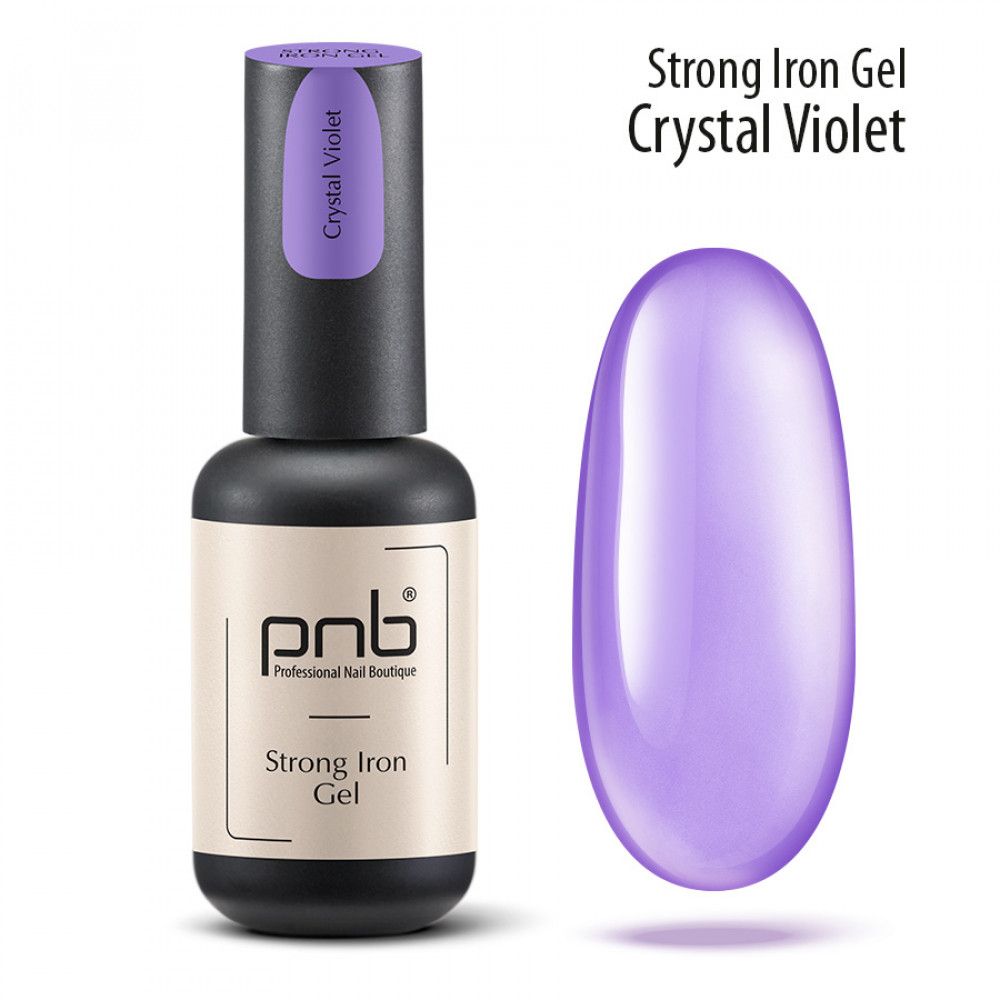 Gel Strong iron PNB Сrystal Violet 8 ml - Imagen 3