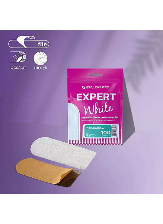 Recambio para base de pedicura EXPERT 10 blanca 100 grip