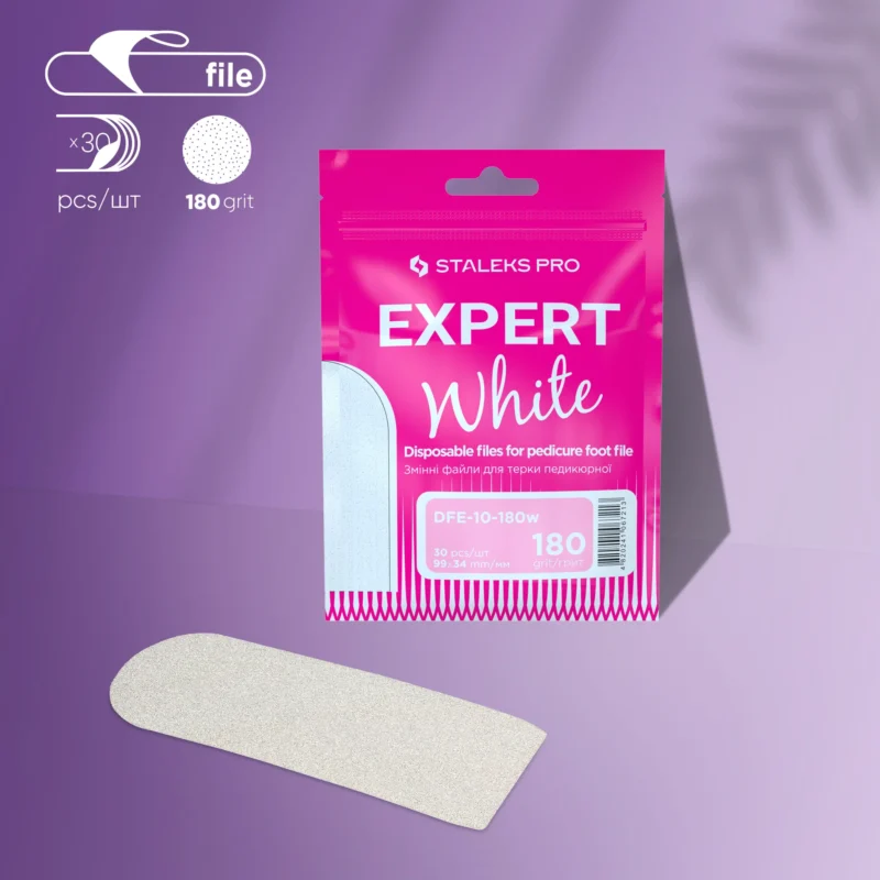 Recambio para base de pedicura EXPERT 10 blanca 180 grip