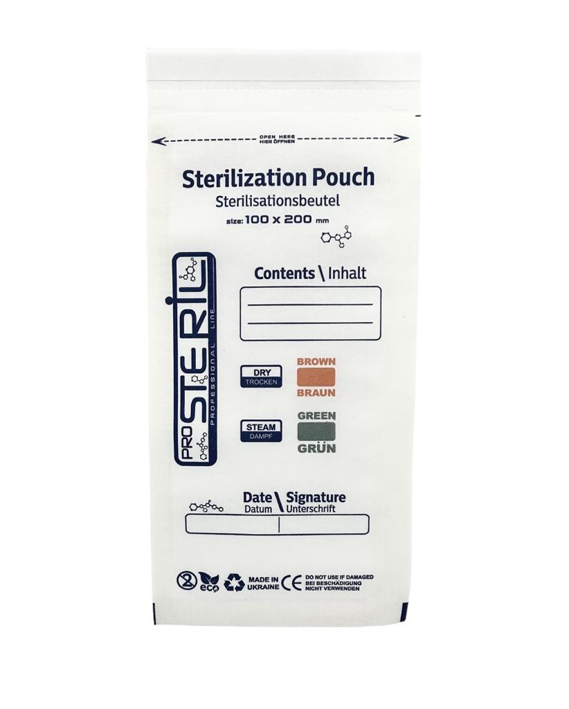 Bolsa de esterilización Kraft para horno 100X200 Blanca