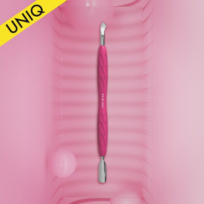 Empujador de manicura con mango de silicona «Gummy» UNIQ 10 TIPO 4.2