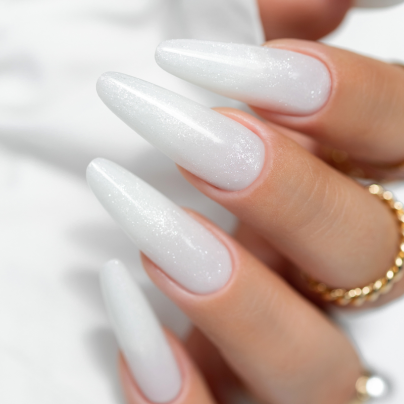 Saute gel One touch Glitter Milky White 30 G