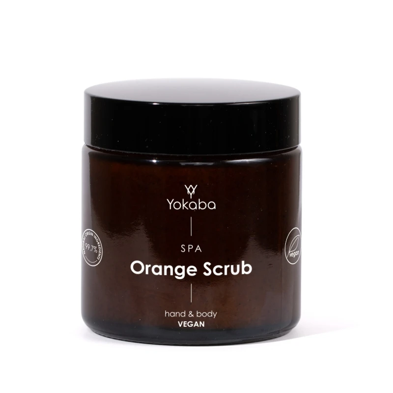 Exfoliante de naranja para manos y cuerpo Yokaba Vegano 100ml