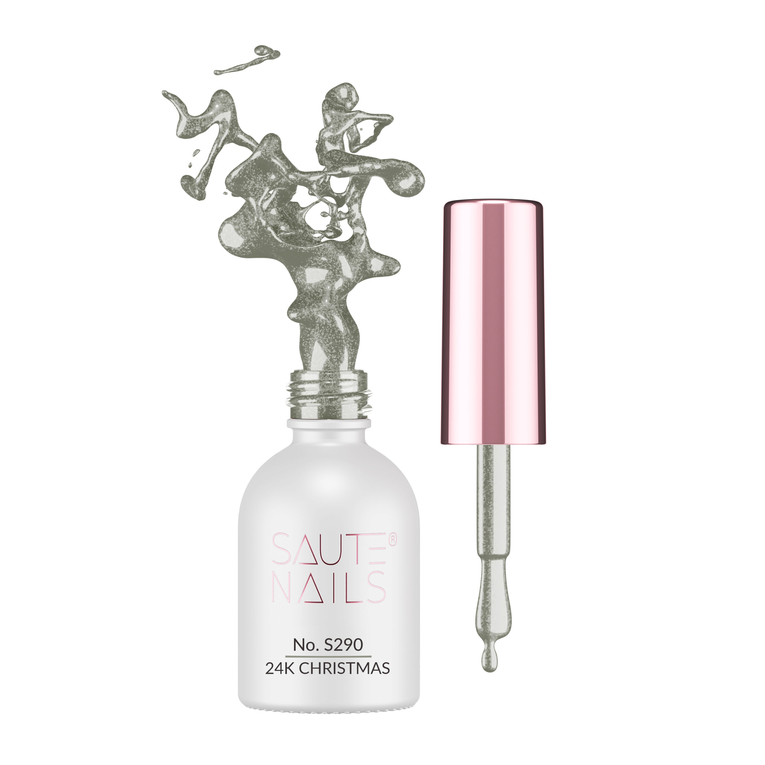 Esmalte semipermanente HYBRID 8 ML- S290- 24K Christmas - Imagen 3
