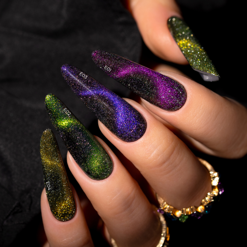 Colección Cat Eye Saute Nails+iman gratis