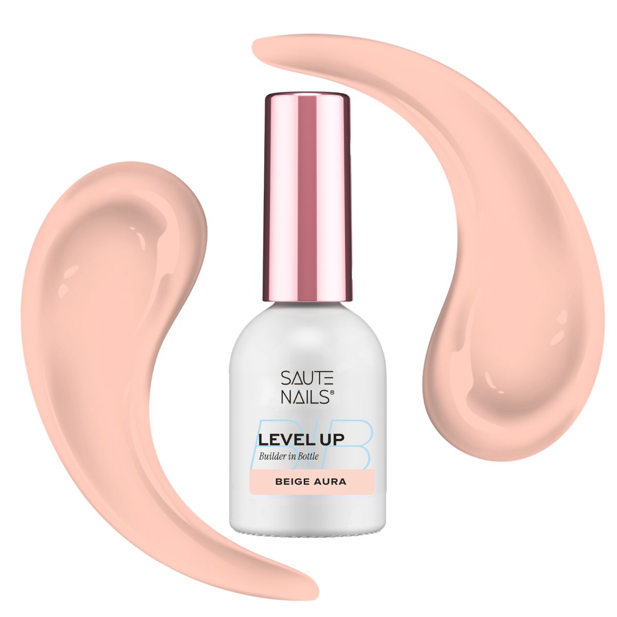 Gel BiB Level Up Beige Aura en botella de 8 ml - Imagen 3