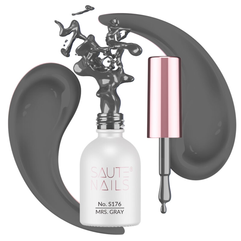Esmalte semipermanente  HYBRID 8 ML- S176-Mrs Grey