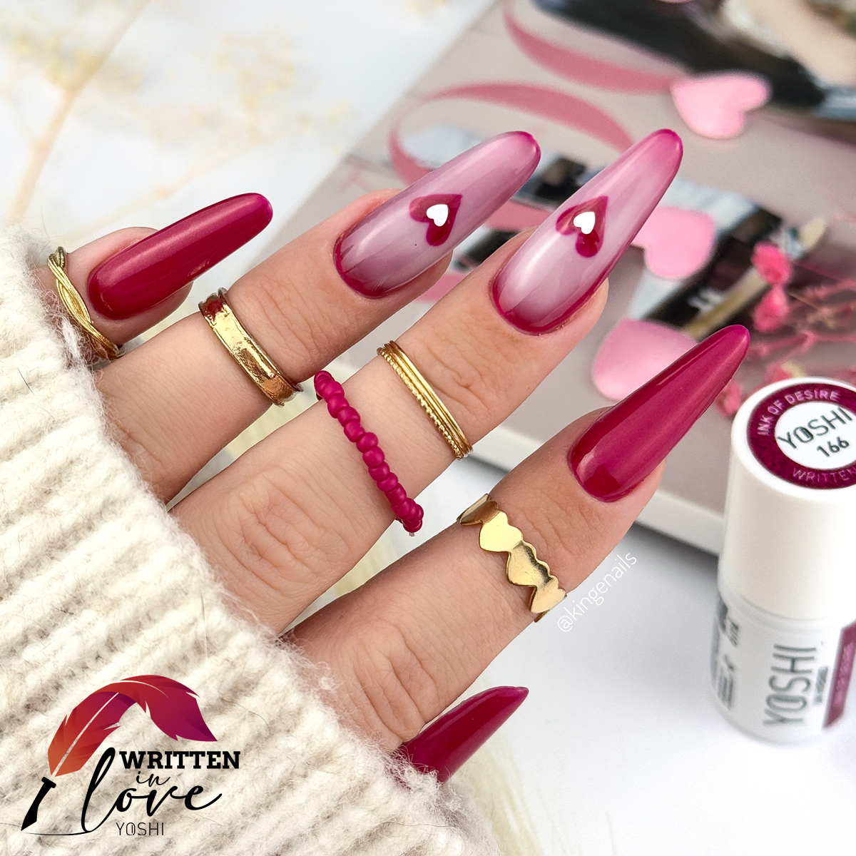 Esmalte semipermanente 6 ml Yoshi Ink Of Desire 166 - Imagen 2