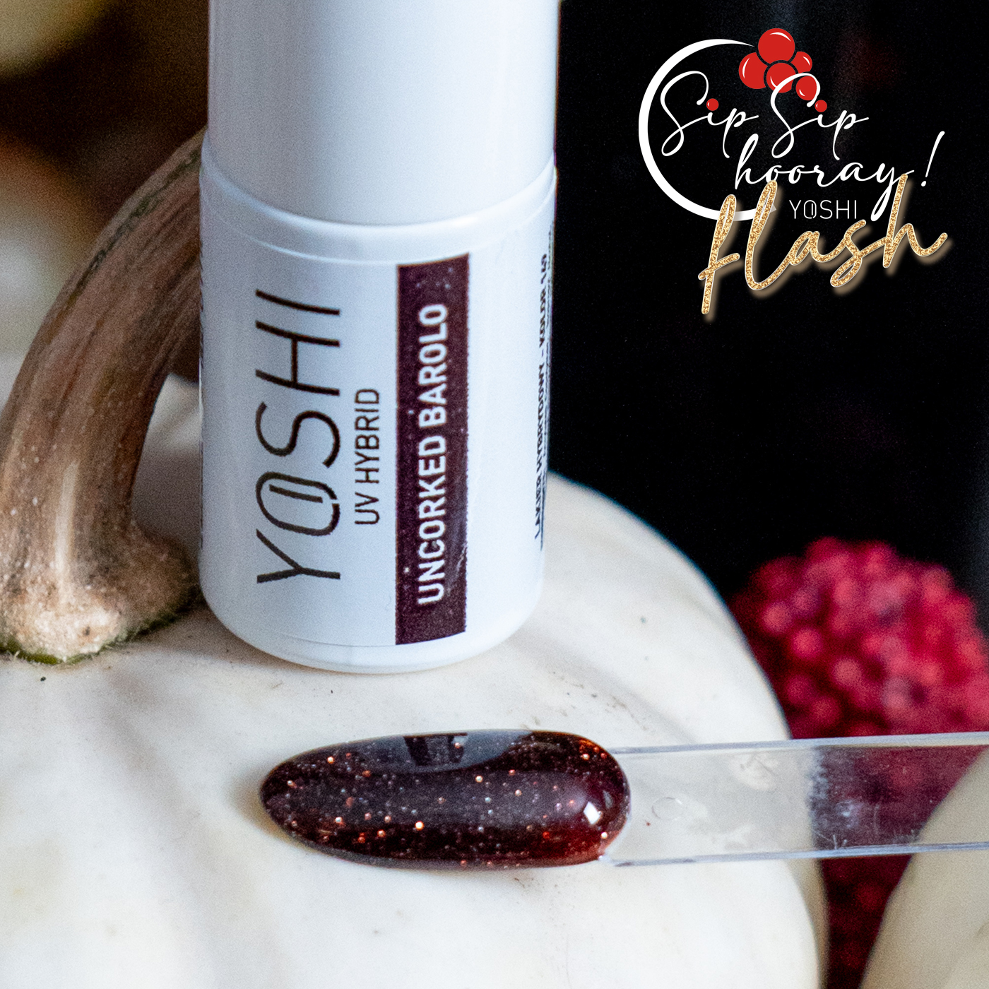 Esmalte semipermanente Yoshi 149 Uncorked Barolo 6 ml