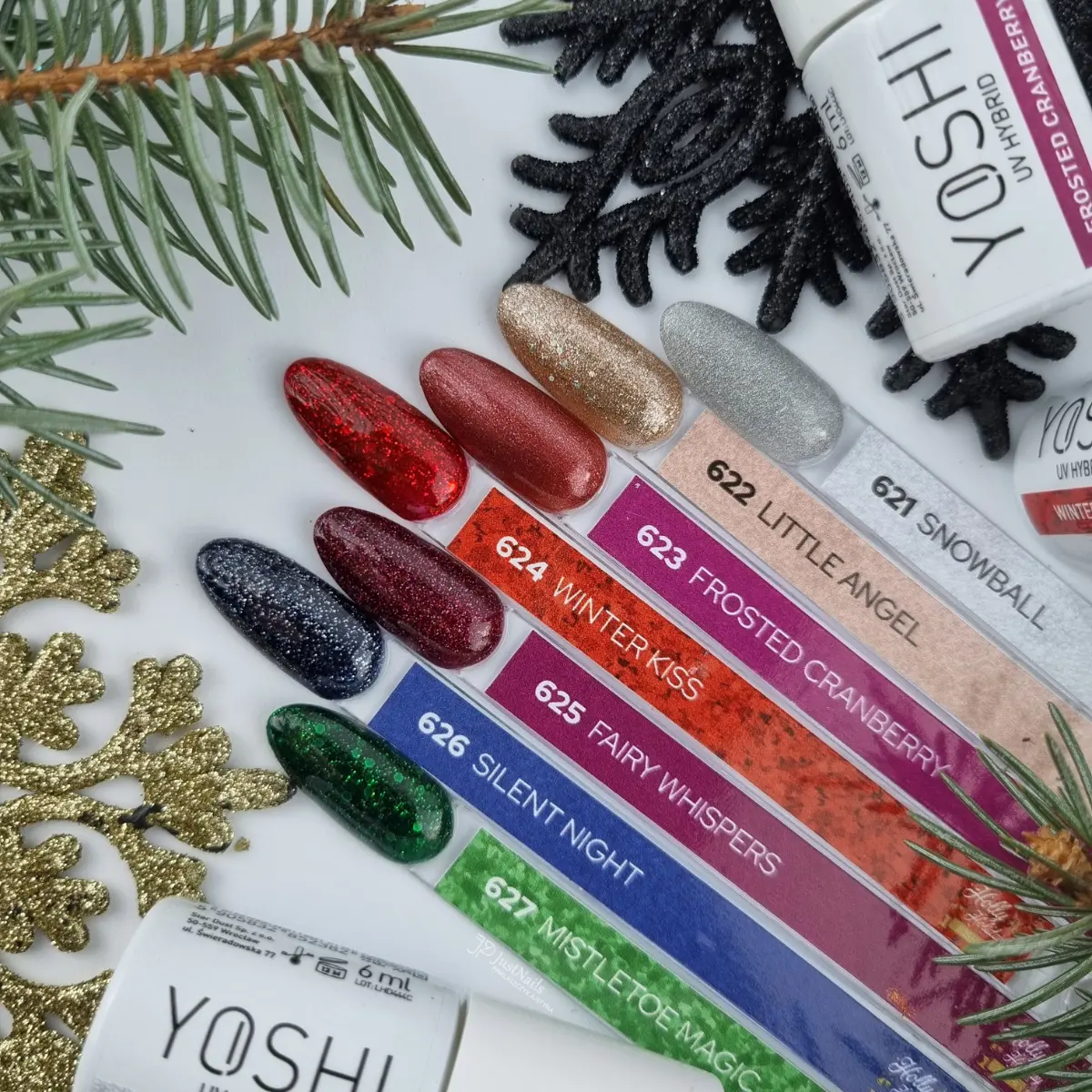 Esmalte semipermanente Yoshi 6 ml Mistletoe Magic 627 - Imagen 3